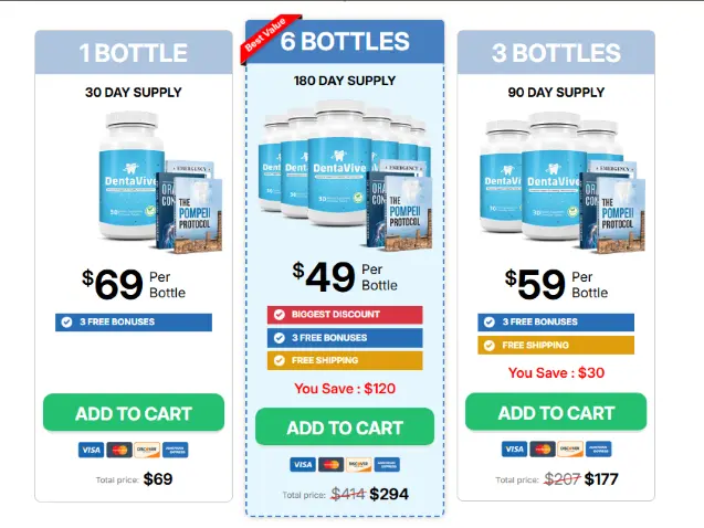 Dentavive 6 bottles